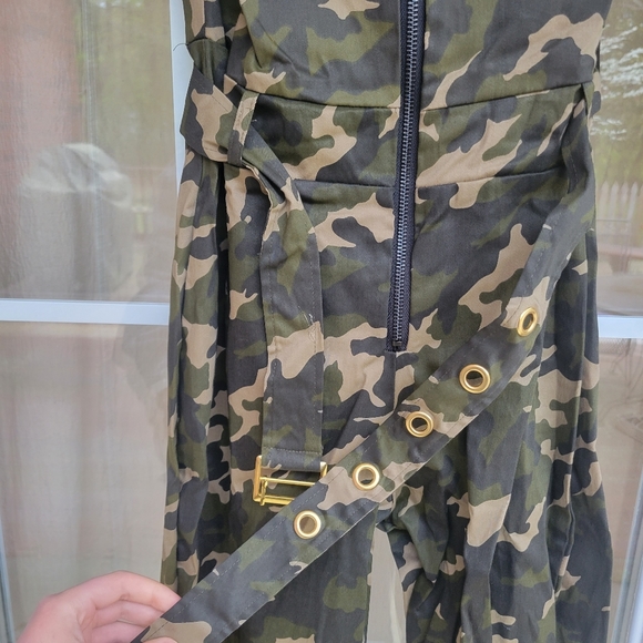 "Now You See Me" Army Camo Jumpsuit Dance Costume - BRAND NEW (Size Ad Medium) - Picture 6 of 14